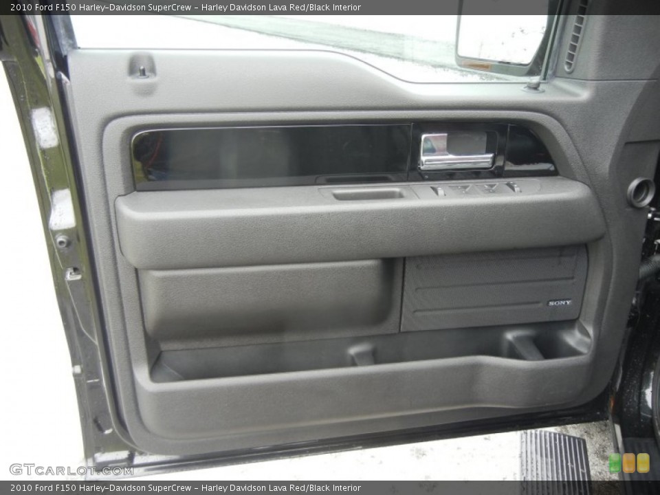 Harley Davidson Lava Red/Black Interior Door Panel for the 2010 Ford F150 Harley-Davidson SuperCrew #61209013