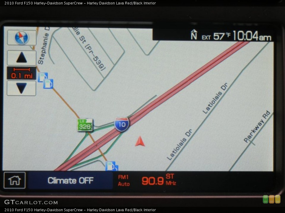 Harley Davidson Lava Red/Black Interior Navigation for the 2010 Ford F150 Harley-Davidson SuperCrew #61209067