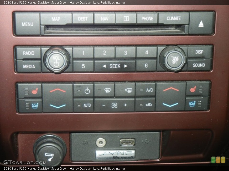 Harley Davidson Lava Red/Black Interior Controls for the 2010 Ford F150 Harley-Davidson SuperCrew #61209085