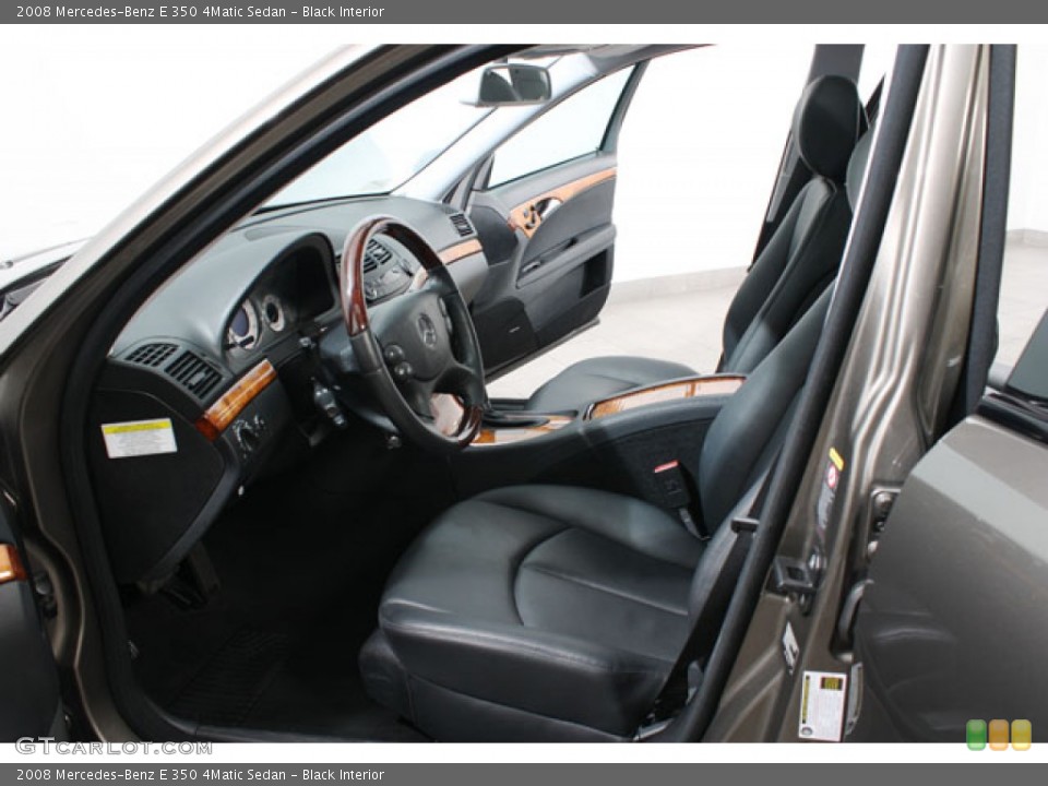Black Interior Photo for the 2008 Mercedes-Benz E 350 4Matic Sedan #61213062