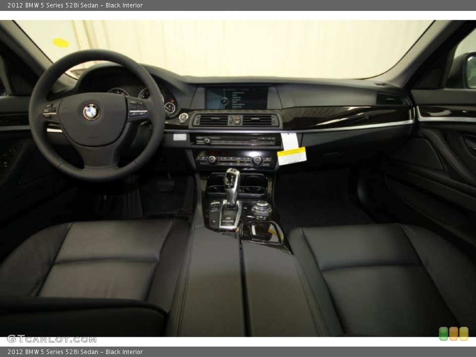 Black Interior Dashboard for the 2012 BMW 5 Series 528i Sedan #61214586