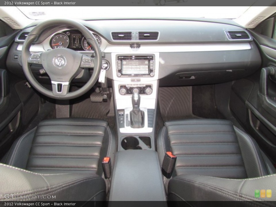 Black Interior Dashboard for the 2012 Volkswagen CC Sport #61216410