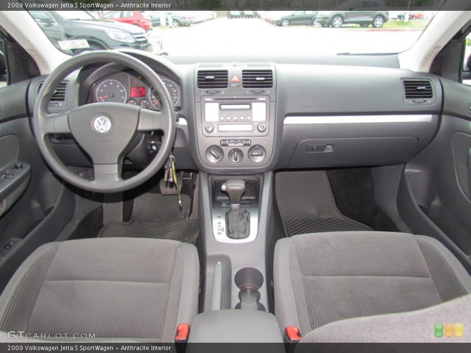 Anthracite Interior Dashboard for the 2009 Volkswagen Jetta S SportWagen #61217124