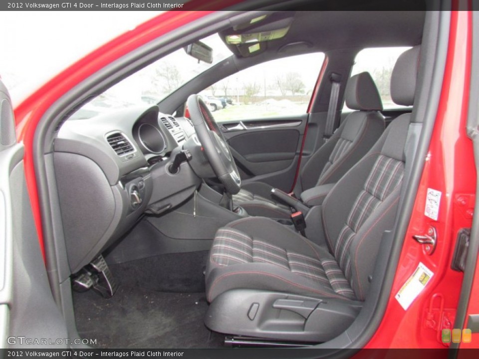 Interlagos Plaid Cloth Interior Photo for the 2012 Volkswagen GTI 4 Door #61218745