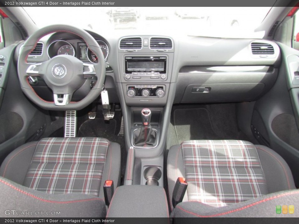 Interlagos Plaid Cloth Interior Dashboard for the 2012 Volkswagen GTI 4 Door #61218763