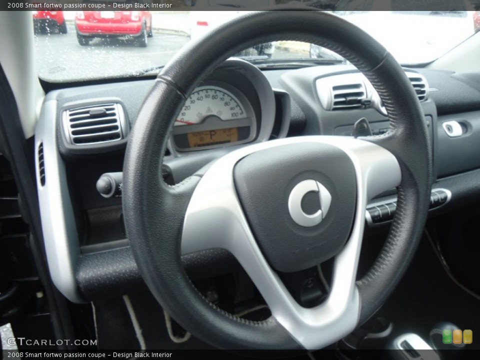 Design Black Interior Steering Wheel for the 2008 Smart fortwo passion coupe #61219639