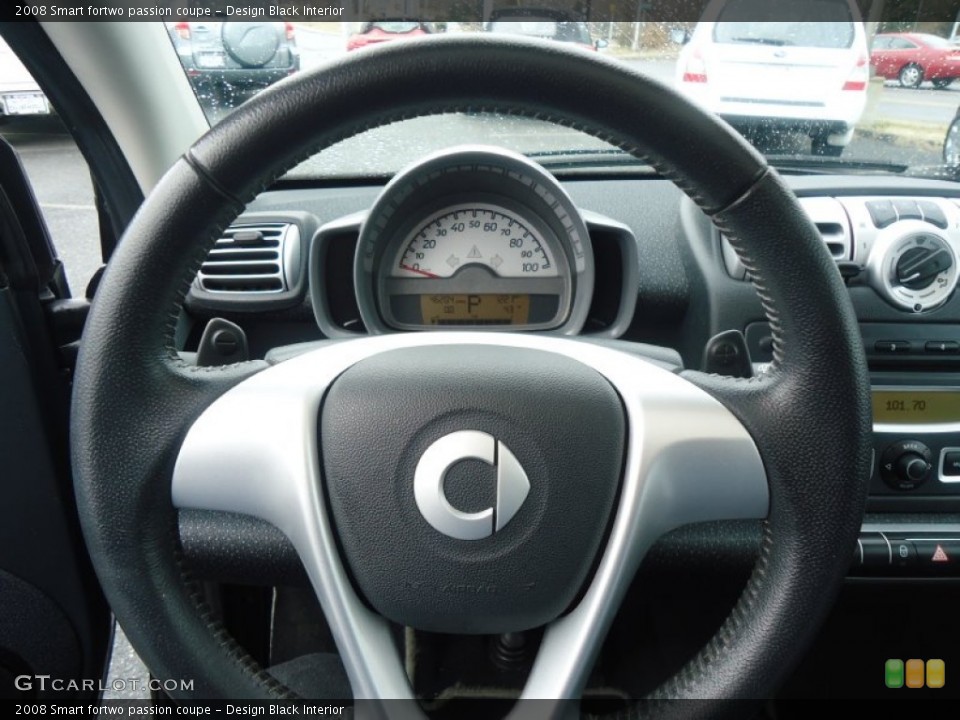 Design Black Interior Steering Wheel for the 2008 Smart fortwo passion coupe #61219777