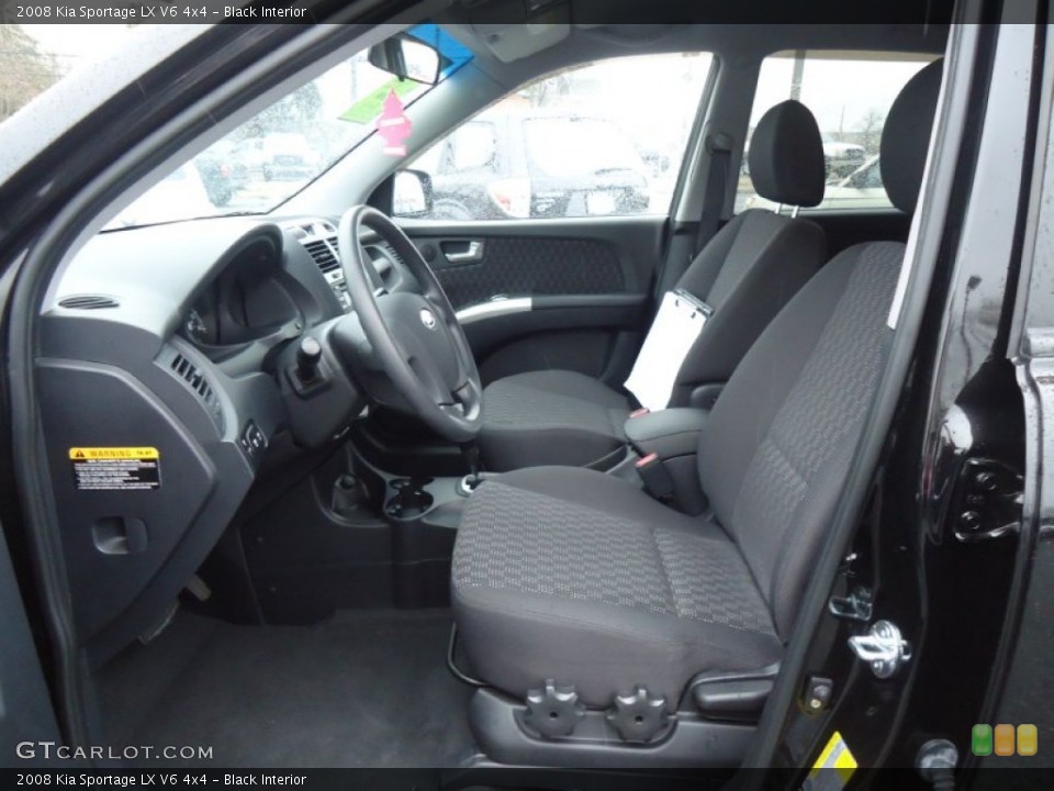 Black Interior Photo for the 2008 Kia Sportage LX V6 4x4 #61219906