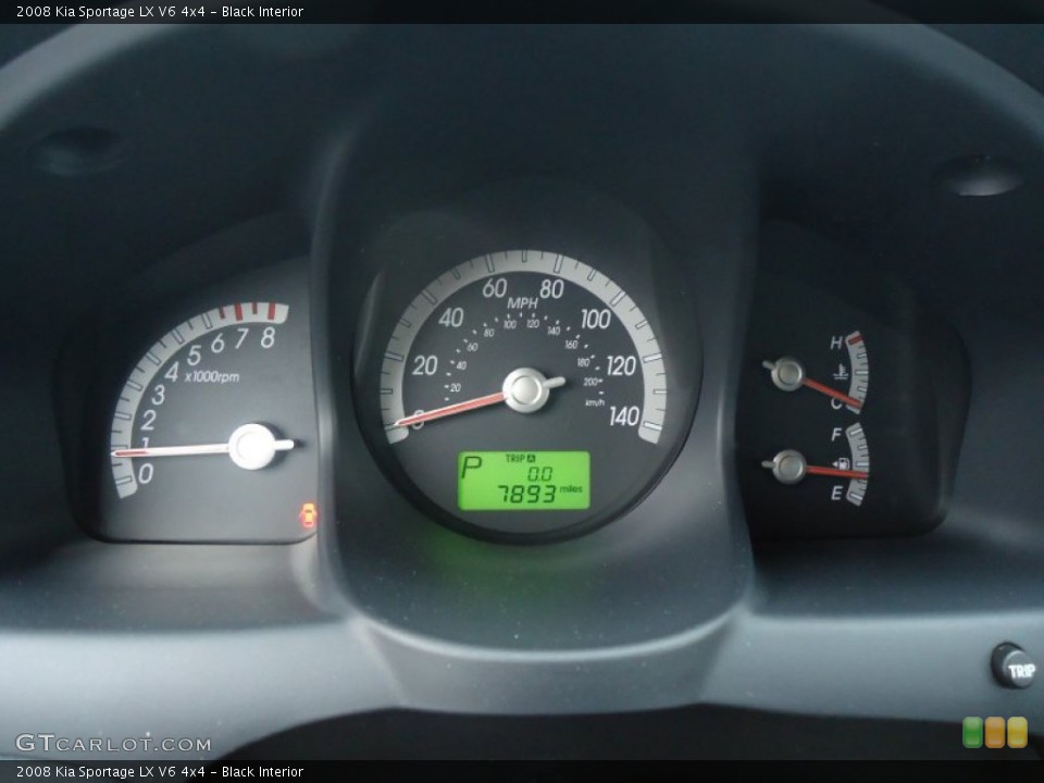 Black Interior Gauges for the 2008 Kia Sportage LX V6 4x4 #61220098