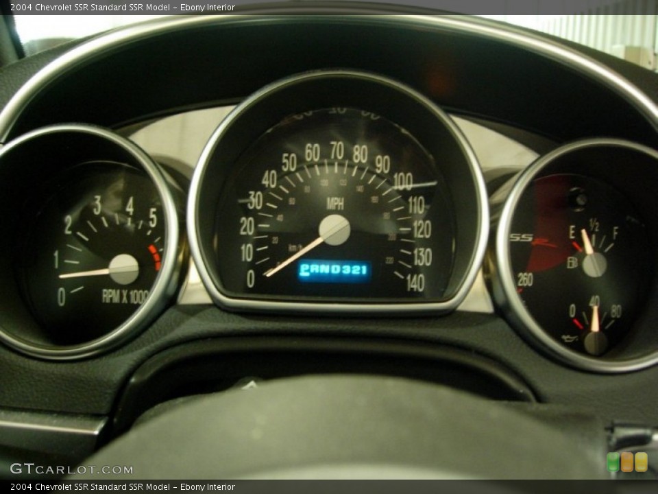 Ebony Interior Gauges for the 2004 Chevrolet SSR  #61220299