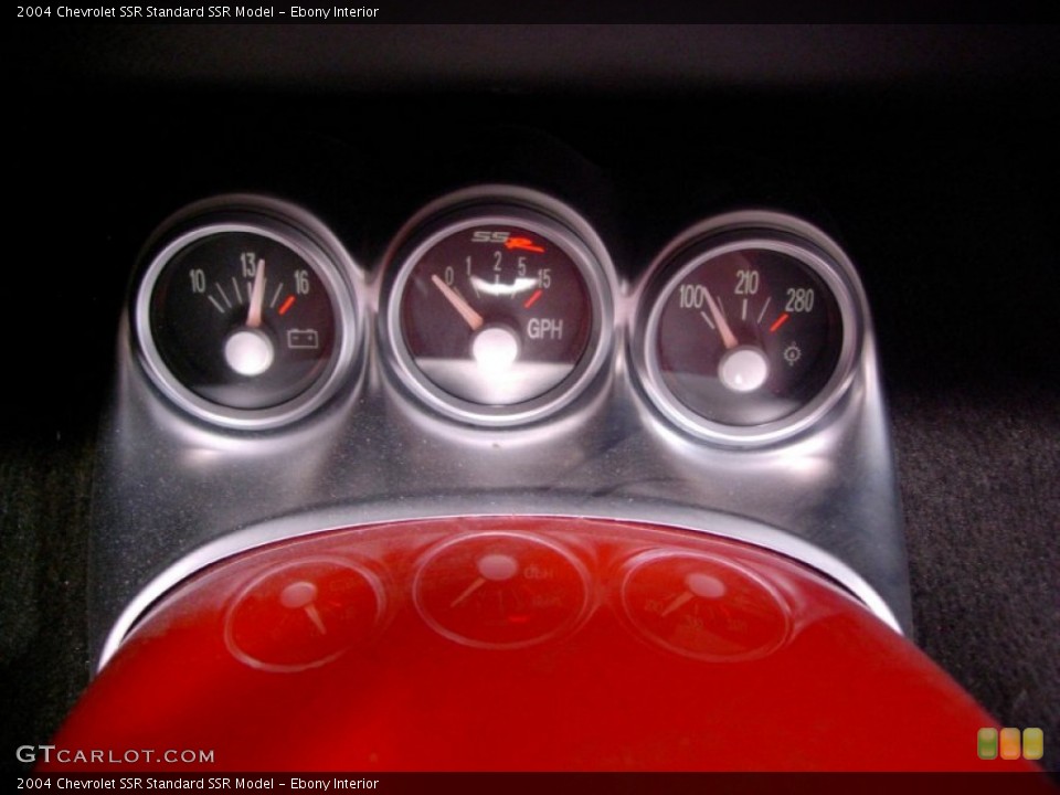 Ebony Interior Gauges for the 2004 Chevrolet SSR  #61220308