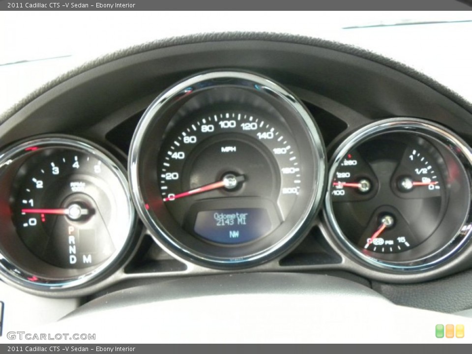 Ebony Interior Gauges for the 2011 Cadillac CTS -V Sedan #61223016