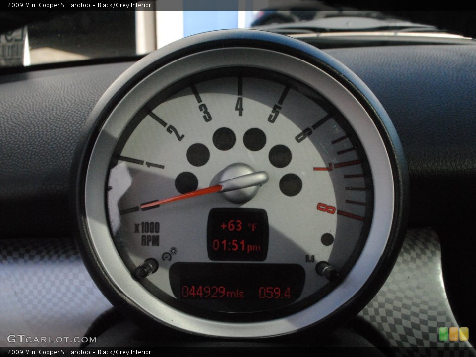 Black/Grey Interior Gauges for the 2009 Mini Cooper S Hardtop #61223100