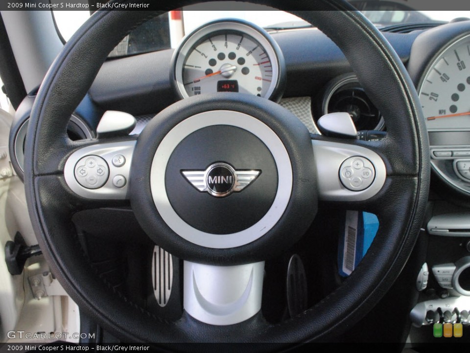 Black/Grey Interior Steering Wheel for the 2009 Mini Cooper S Hardtop #61223110