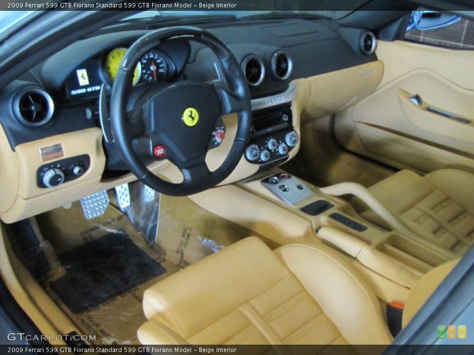 Beige 2009 Ferrari 599 GTB Fiorano Interiors