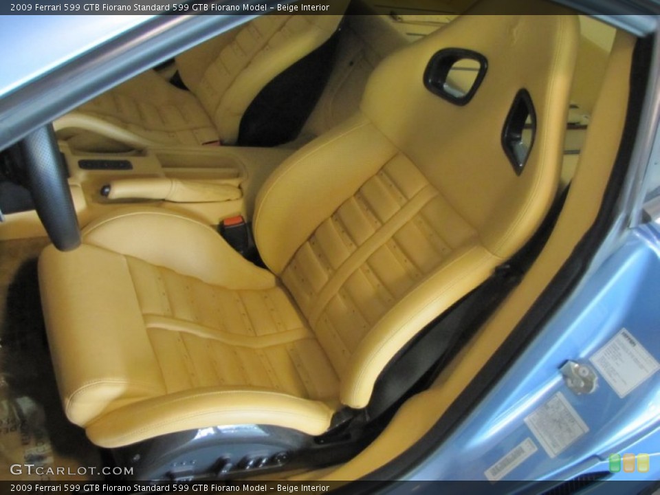 Beige Interior Front Seat for the 2009 Ferrari 599 GTB Fiorano  #61223596