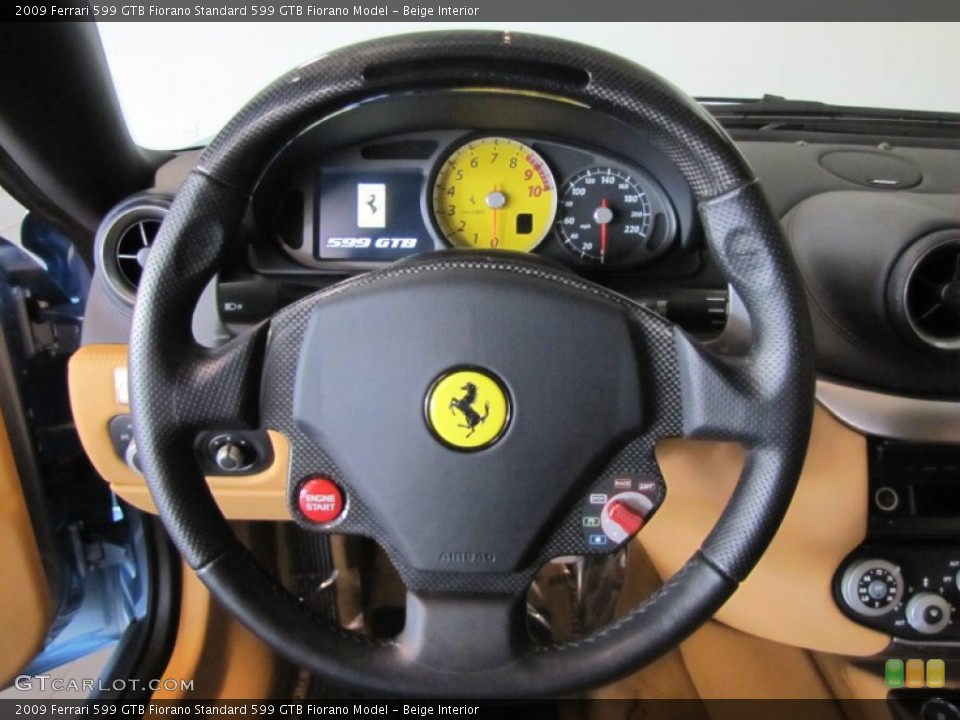 Beige Interior Steering Wheel for the 2009 Ferrari 599 GTB Fiorano  #61223629