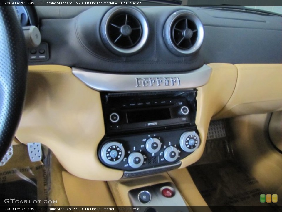 Beige Interior Controls for the 2009 Ferrari 599 GTB Fiorano  #61223635