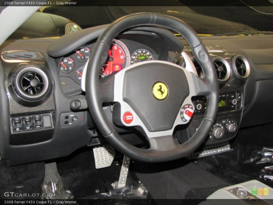 Gray Interior Steering Wheel for the 2008 Ferrari F430 Coupe F1 #61223974