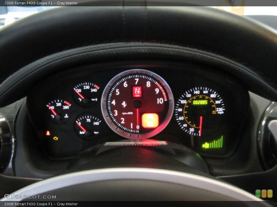 Gray Interior Gauges for the 2008 Ferrari F430 Coupe F1 #61224067