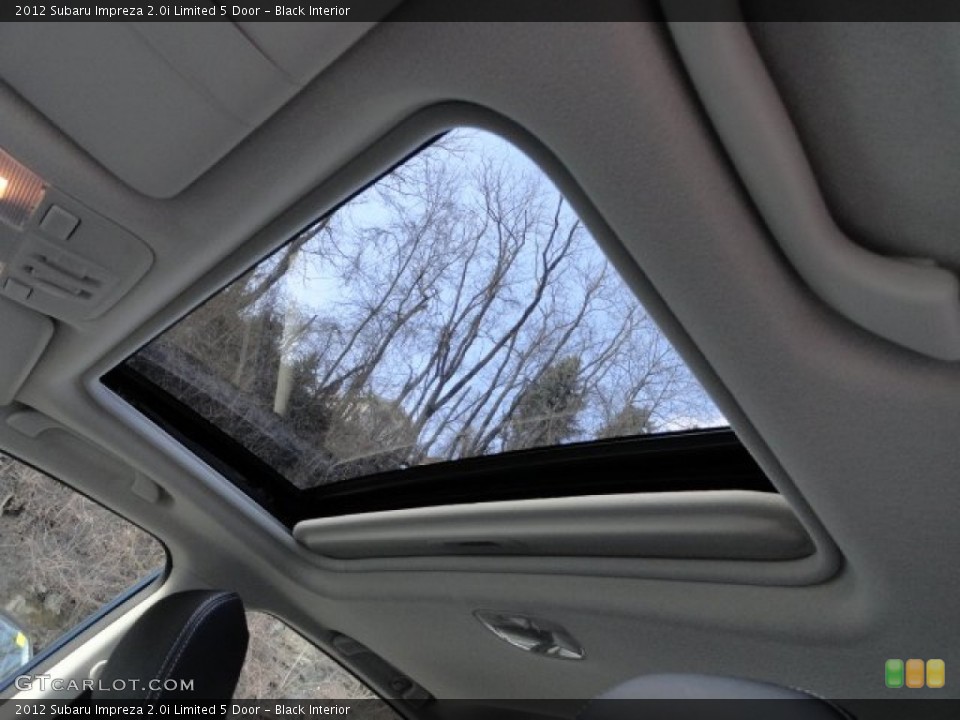 Black Interior Sunroof for the 2012 Subaru Impreza 2.0i Limited 5 Door #61224094