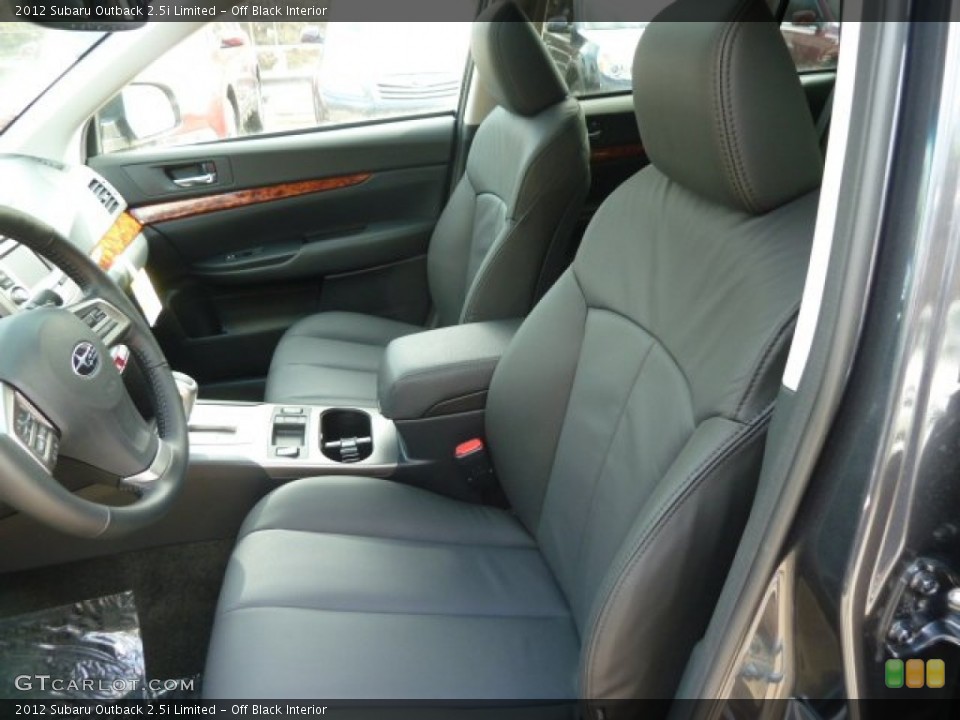 Off Black Interior Photo for the 2012 Subaru Outback 2.5i Limited #61224331