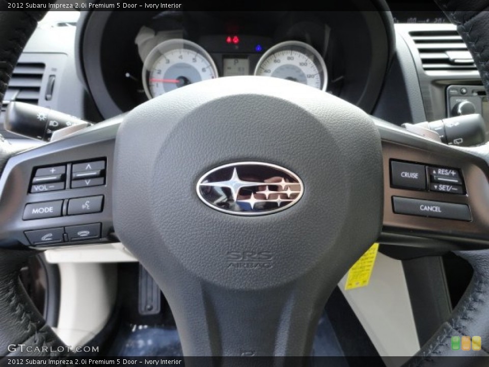 Ivory Interior Steering Wheel for the 2012 Subaru Impreza 2.0i Premium 5 Door #61224784