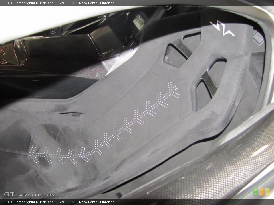 Nero Perseus Interior Front Seat for the 2010 Lamborghini Murcielago LP670-4 SV #61224922