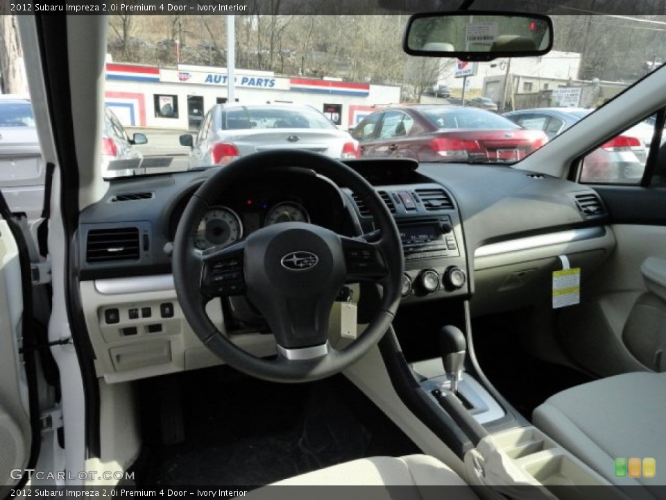 Ivory Interior Photo for the 2012 Subaru Impreza 2.0i Premium 4 Door #61225024