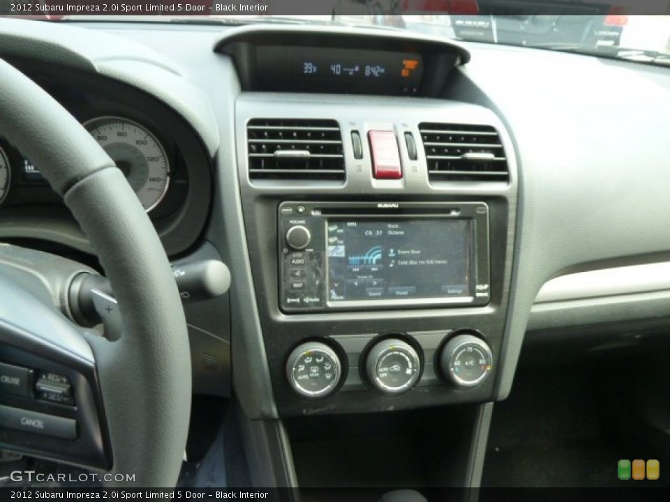 Black Interior Controls for the 2012 Subaru Impreza 2.0i Sport Limited 5 Door #61225441