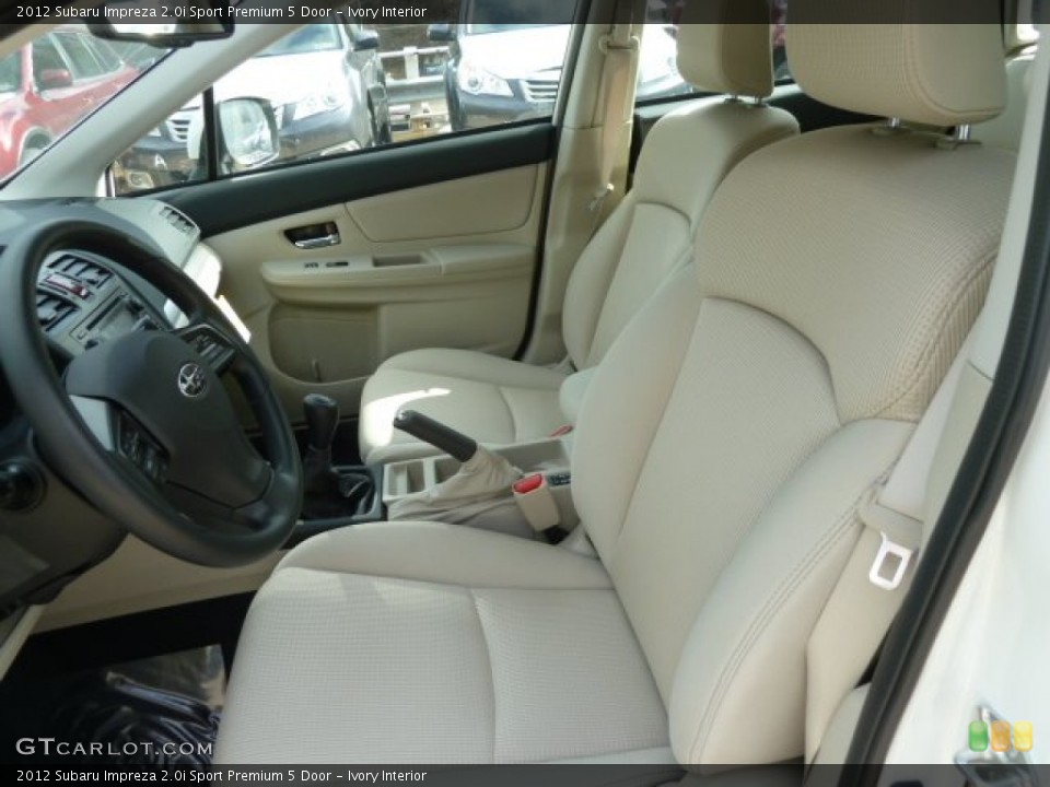 Ivory Interior Photo for the 2012 Subaru Impreza 2.0i Sport Premium 5 Door #61225564