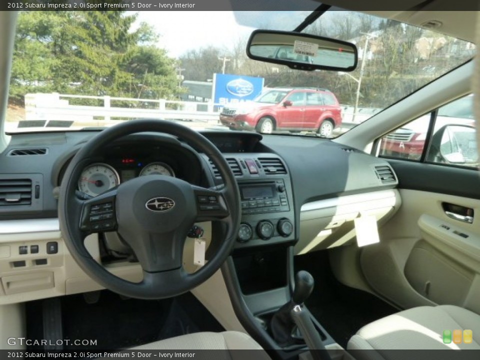 Ivory Interior Dashboard for the 2012 Subaru Impreza 2.0i Sport Premium 5 Door #61225579