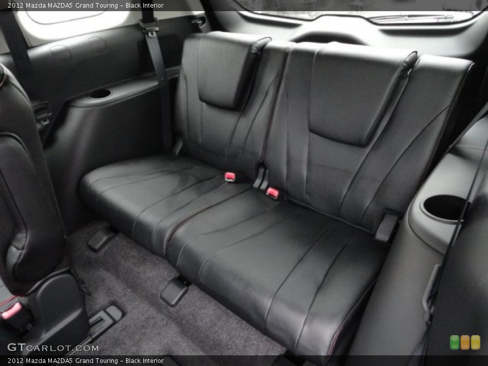 Black Interior Rear Seat for the 2012 Mazda MAZDA5 Grand Touring #61226782