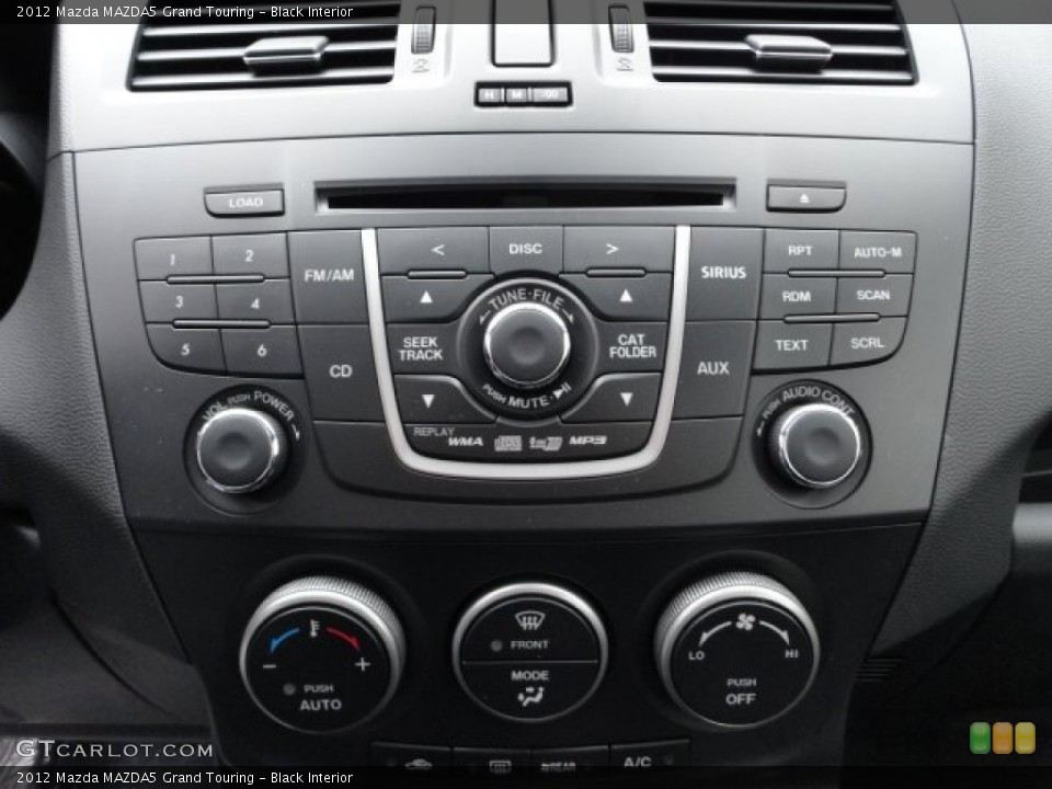 Black Interior Controls for the 2012 Mazda MAZDA5 Grand Touring #61226838