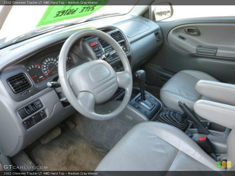 Medium Gray Interior Prime Interior for the 2002 Chevrolet Tracker LT 4WD Hard Top #61227865