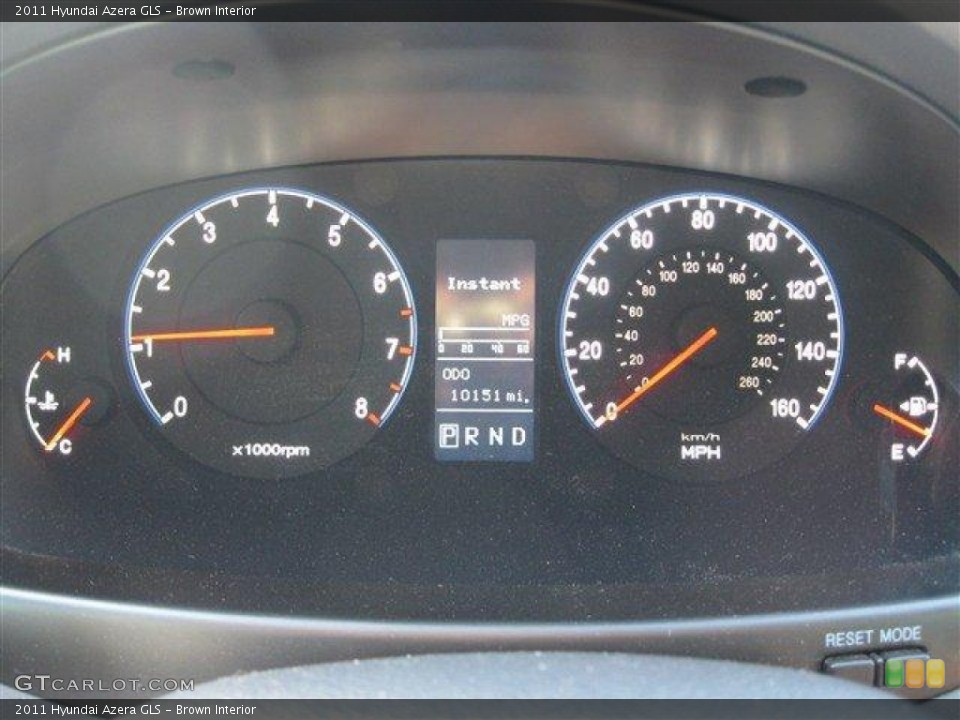 Brown Interior Gauges for the 2011 Hyundai Azera GLS #61228264