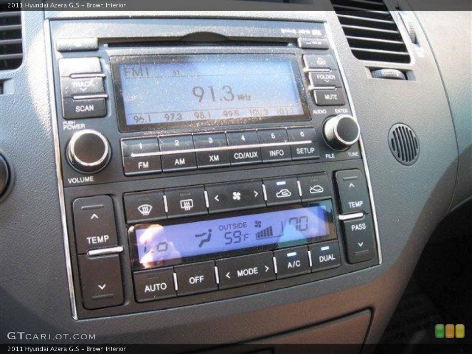 Brown Interior Audio System for the 2011 Hyundai Azera GLS #61228273