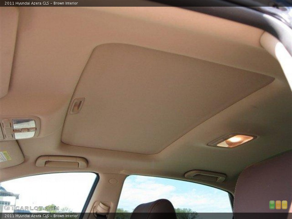Brown Interior Sunroof for the 2011 Hyundai Azera GLS #61228291