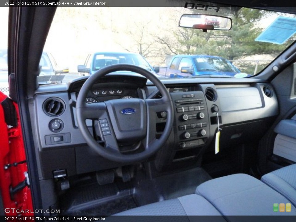 Steel Gray Interior Dashboard for the 2012 Ford F150 STX SuperCab 4x4 #61232956