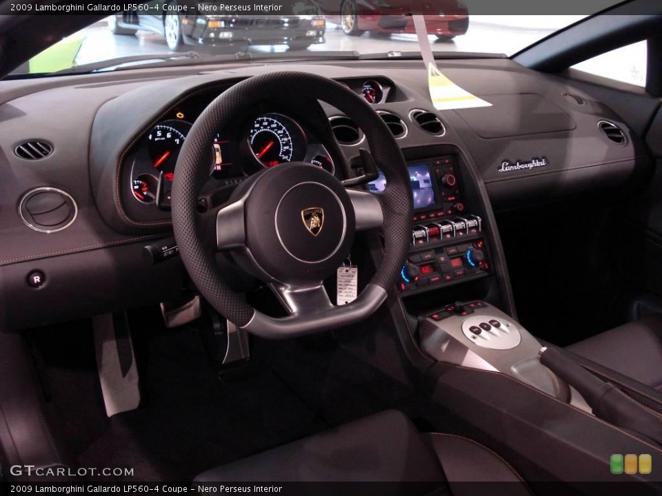 Nero Perseus Interior Dashboard for the 2009 Lamborghini Gallardo LP560-4 Coupe #6123576
