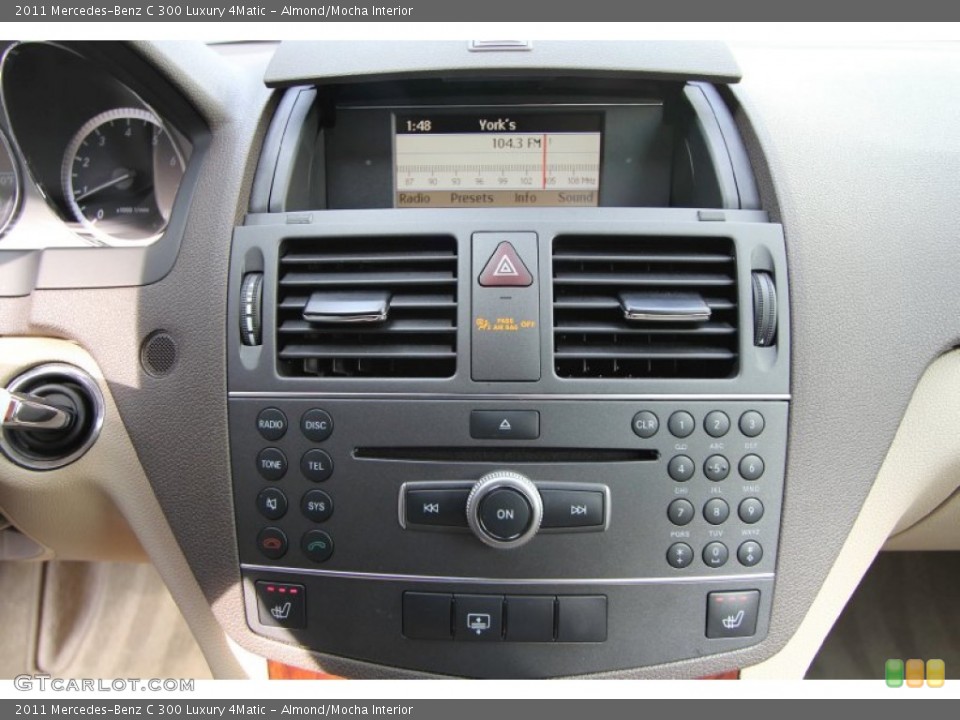 Almond/Mocha Interior Controls for the 2011 Mercedes-Benz C 300 Luxury 4Matic #61237549