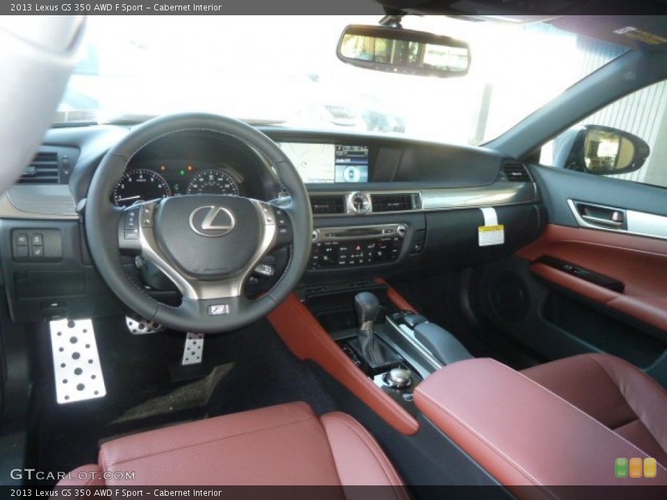Cabernet Interior Dashboard for the 2013 Lexus GS 350 AWD F Sport #61243637