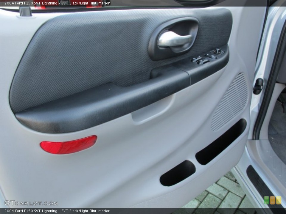 SVT Black/Light Flint Interior Door Panel for the 2004 Ford F150 SVT Lightning #61250075
