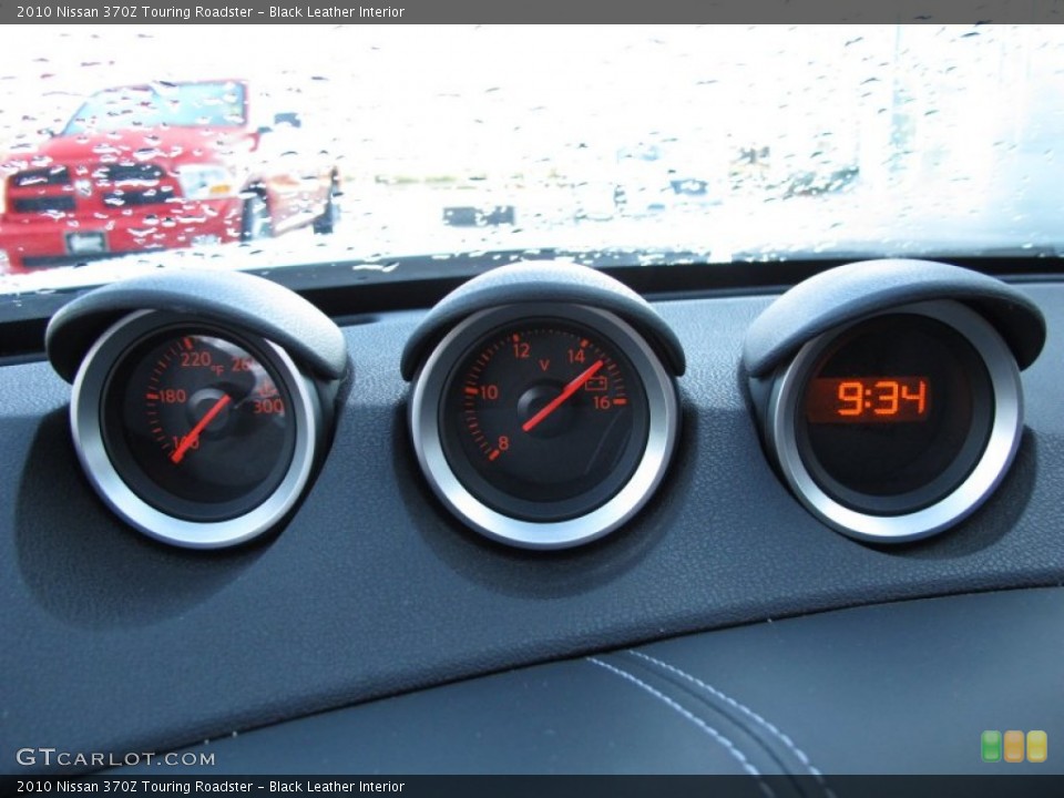 Black Leather Interior Gauges for the 2010 Nissan 370Z Touring Roadster #61251449