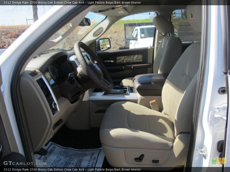 Light Pebble Beige/Bark Brown Interior Photo for the 2012 Dodge Ram 1500 Mossy Oak Edition Crew Cab 4x4 #61252262
