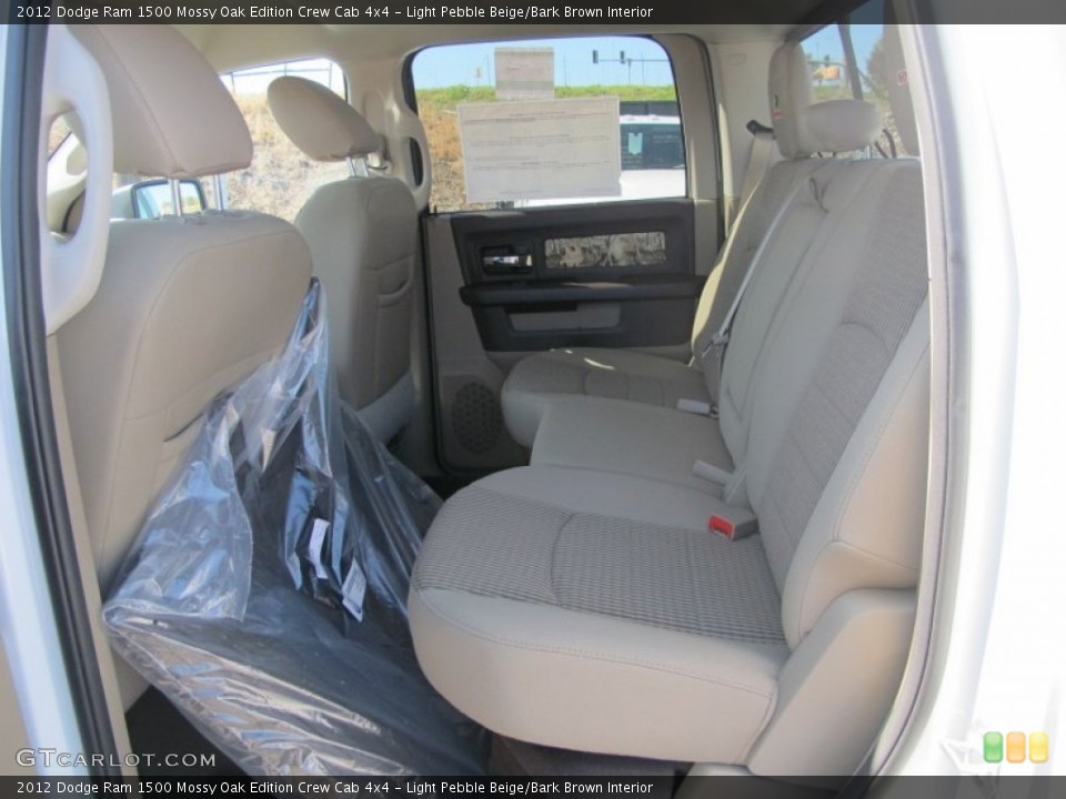 Light Pebble Beige/Bark Brown Interior Photo for the 2012 Dodge Ram 1500 Mossy Oak Edition Crew Cab 4x4 #61252274