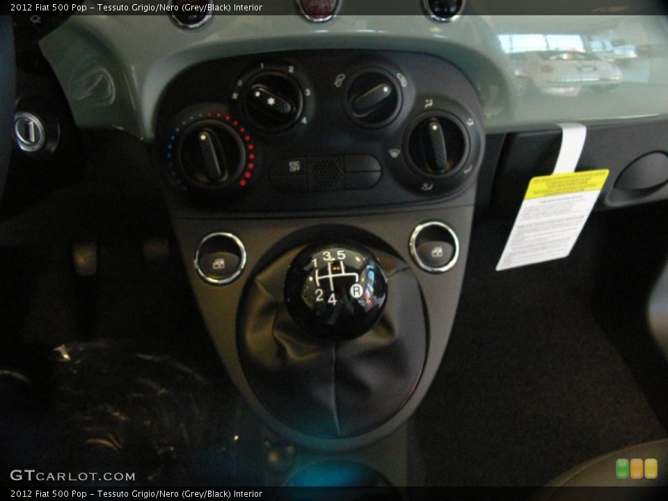 Tessuto Grigio/Nero (Grey/Black) Interior Transmission for the 2012 Fiat 500 Pop #61252397