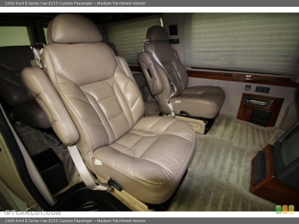 Medium Parchment Interior Rear Seat for the 1999 Ford E Series Van E150 Custom Passenger #61256112