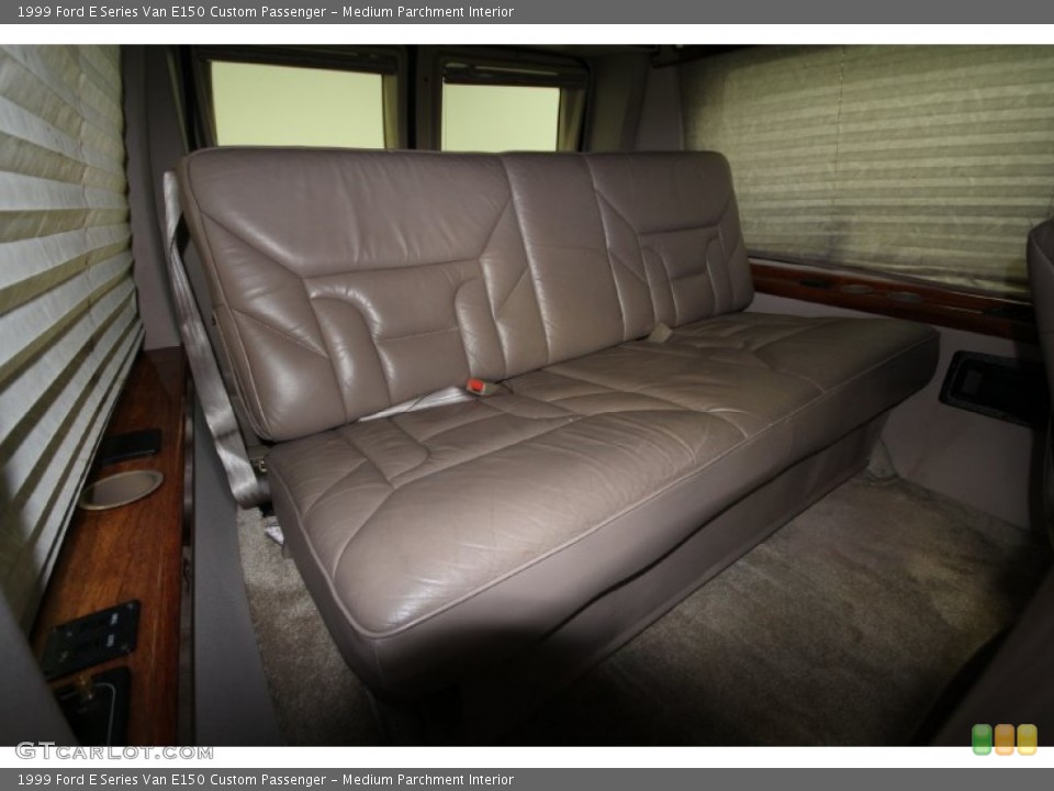 Medium Parchment Interior Rear Seat for the 1999 Ford E Series Van E150 Custom Passenger #61256120