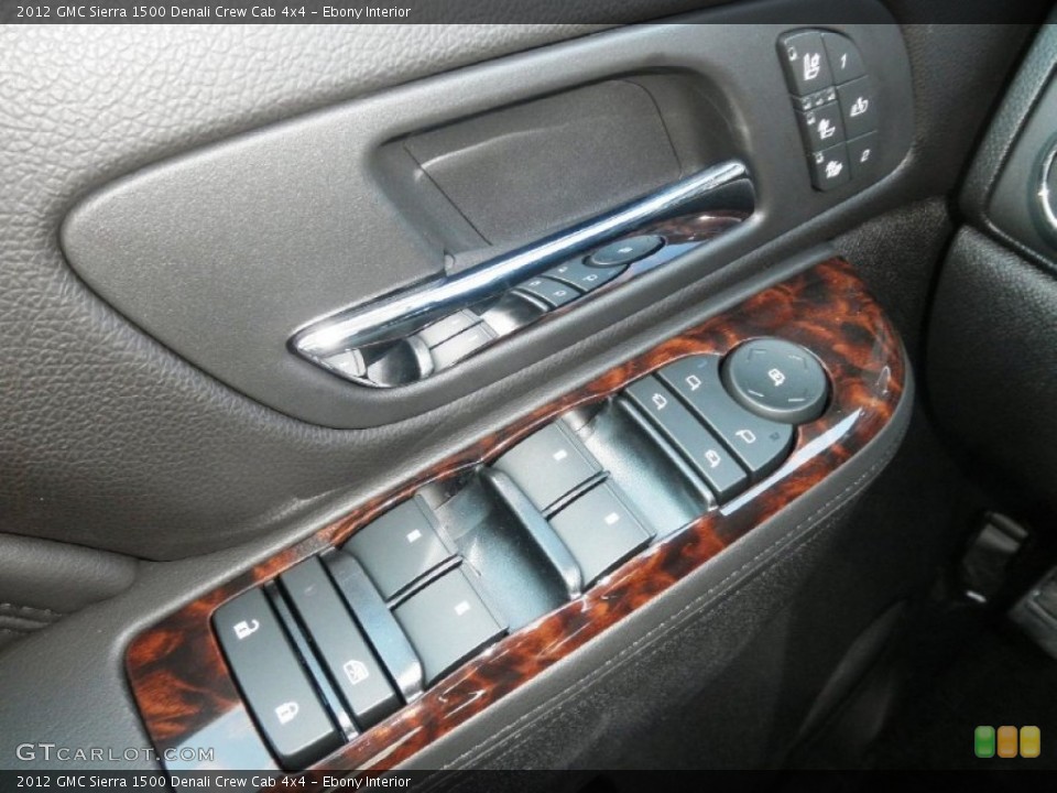 Ebony Interior Controls for the 2012 GMC Sierra 1500 Denali Crew Cab 4x4 #61259316